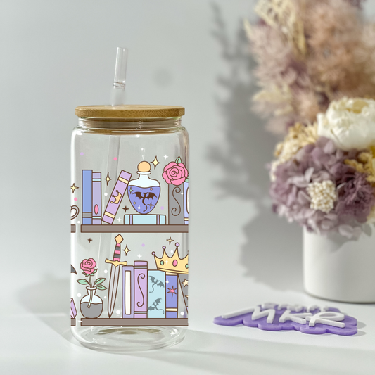 Fantasy Bookshelf Can Cup