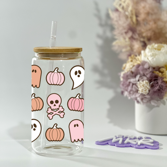 Ghosts, Skulls and Pumpkins Can Cup