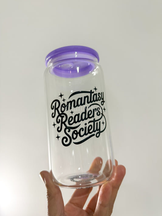 Romantasy Readers Society Glass Can Cup