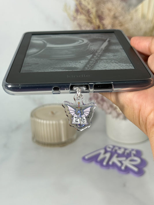You Do Not Yield Until The Last Page Dust Plug Charm / Kindle Charm