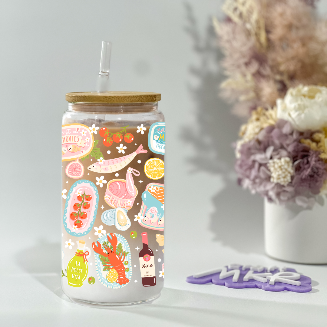 La Dolce Vita Glass Can Cup