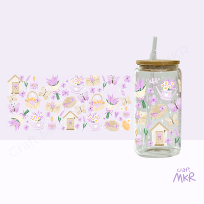 Lavender Cottage Garden Can Cup