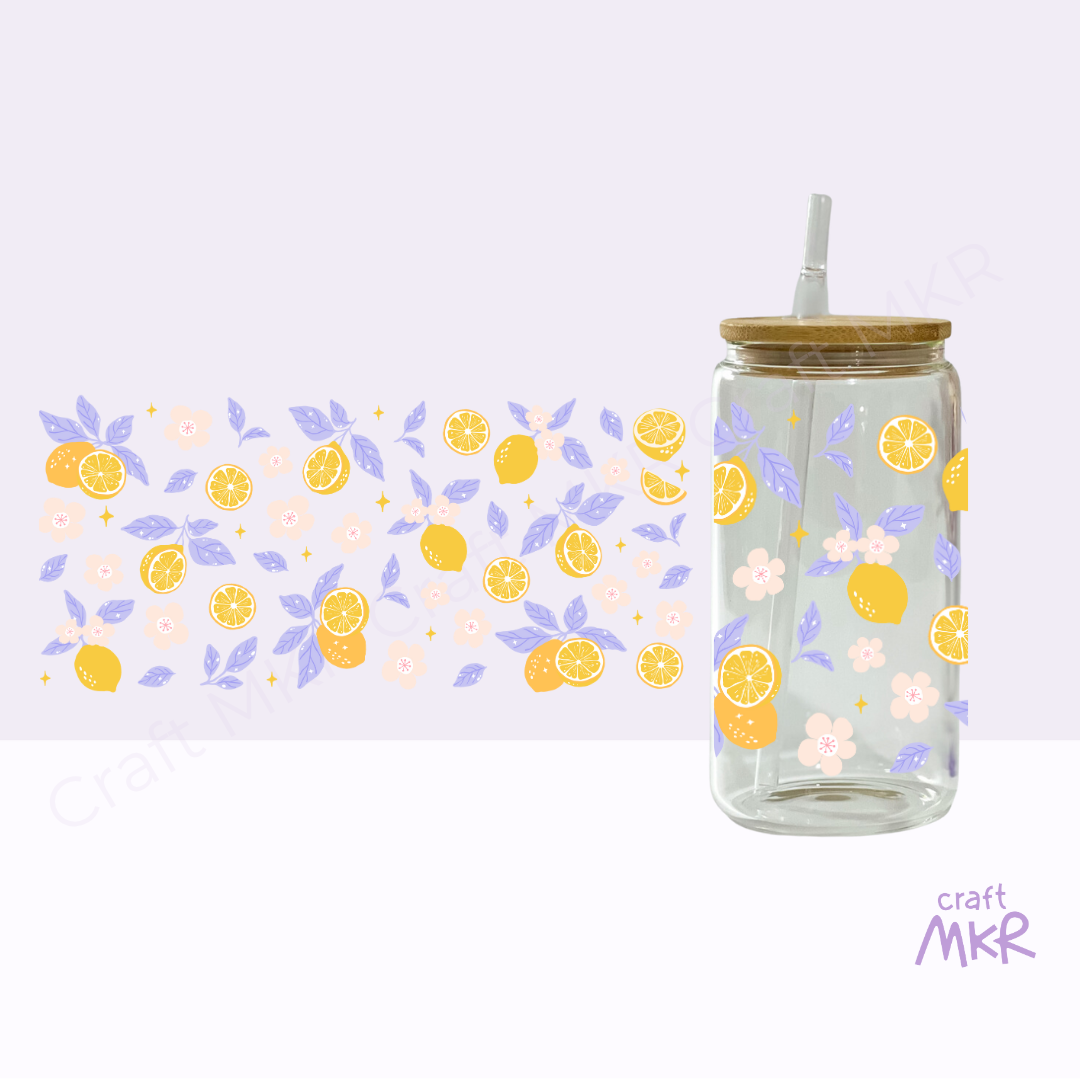 Lilac Lemon Can Cup
