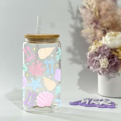 Pastel Sea Treasures Can Cup