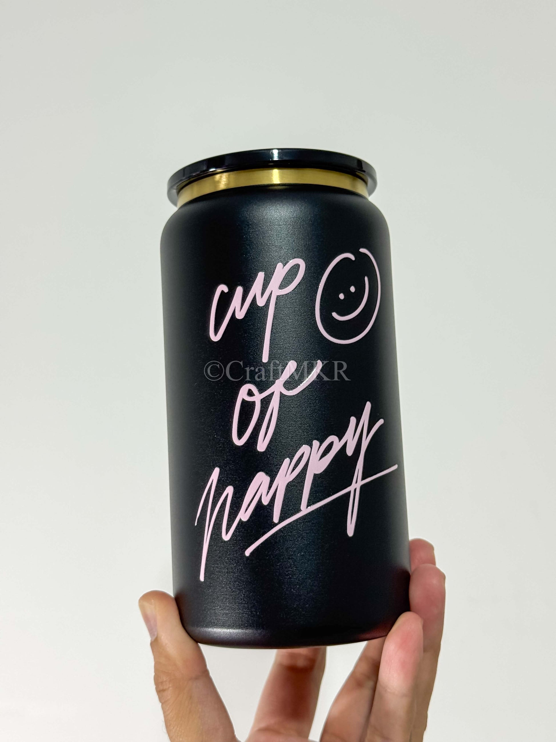 Pink Cup of Happy Insulated  Can Cup.jpg