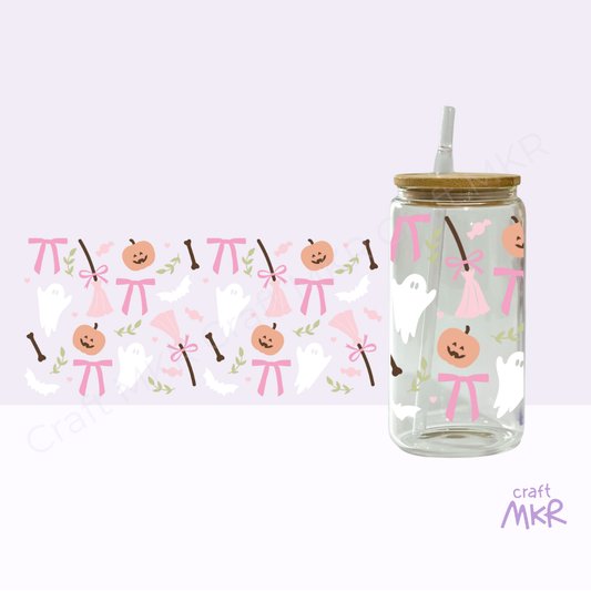 Pink and Halloween Can Cup