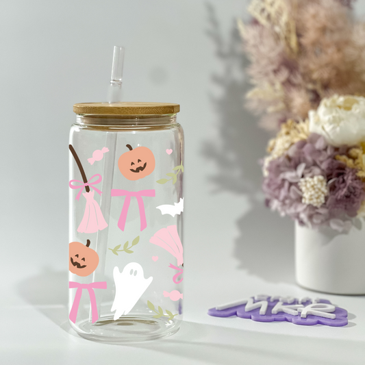 Pink and Halloween Can Cup