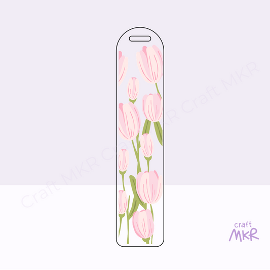 Pink Tulips Bookmark