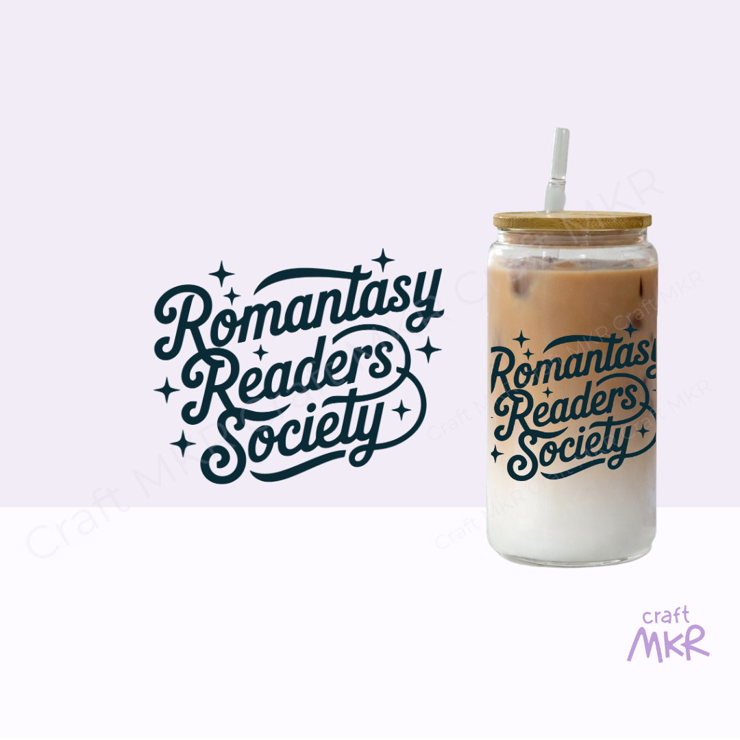 Romantasy Readers Society Glass Can Cup