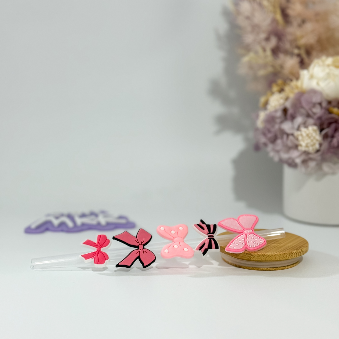 Straw Charms - Girly & Aesthetic, Western Vibes, Food & Mushrooms, Kawaii Cuties