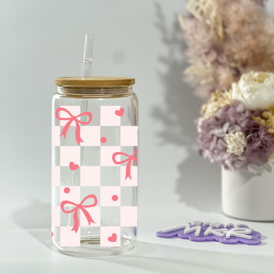 Sweet Checkered Charm Can Cup