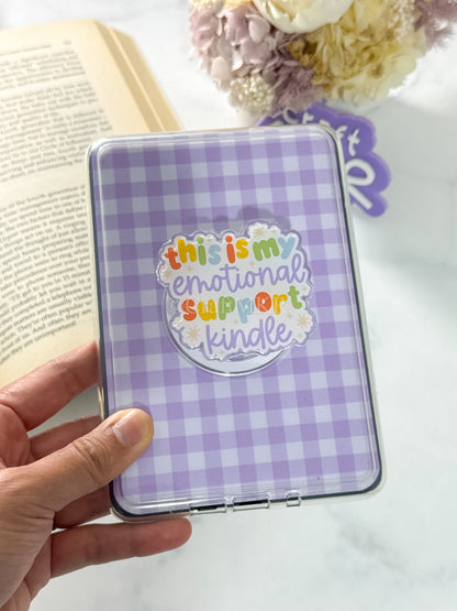 This is my Emotional Support Kindle Ereader & Phone Magsafe Grip