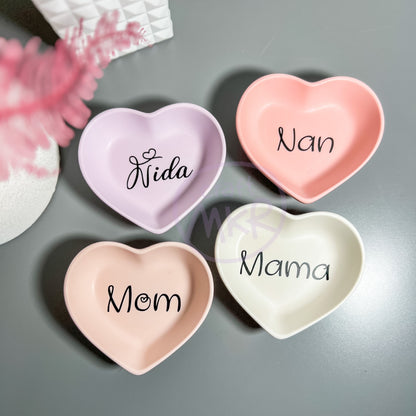 Personalised Mini Heart Ring Dish