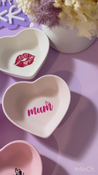 Personalised Mini Heart Ring Dish