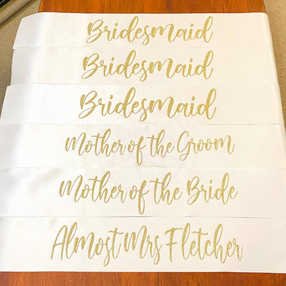Personalised Sashes for All Occasions